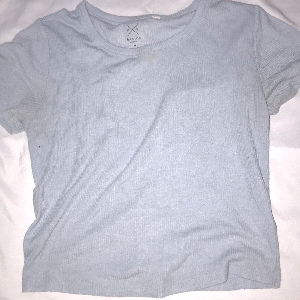 Pacsun Basics Ribbed Cropped Tee